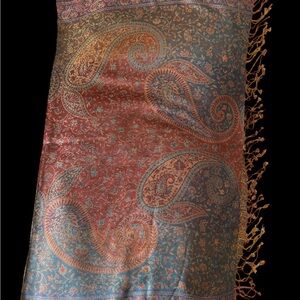 New multi coloured shawl- Silk-Cotton-Wool